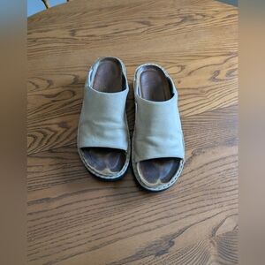 NAOT Roma Tan Coloured Leather Sandal - Size EU 38. Fair Condition. Durable.